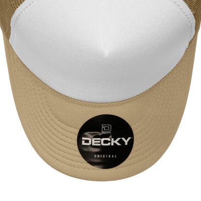 Custom Printed Decky 210 - Foam Trucker Hat, Two Tone Mesh Back Cap