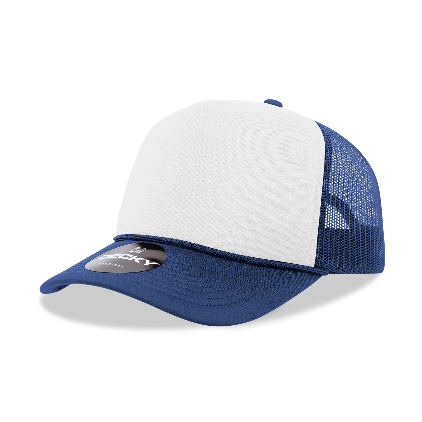 Custom Patch Decky 210 - Foam Trucker Hat, Two Tone Mesh Back Cap