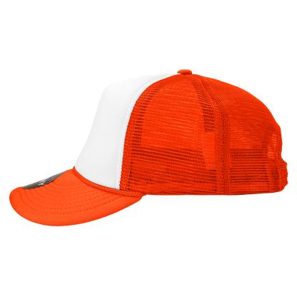 Custom Patch Decky 210 - Foam Trucker Hat, Two Tone Mesh Back Cap