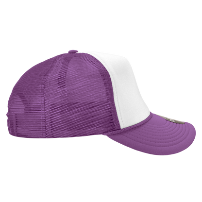 Custom Patch Decky 210 - Foam Trucker Hat, Two Tone Mesh Back Cap