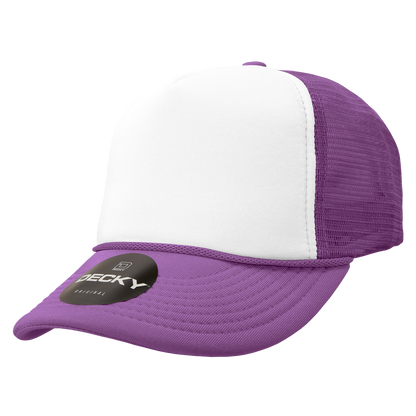 Custom Patch Decky 210 - Foam Trucker Hat, Two Tone Mesh Back Cap