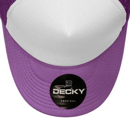 Custom Patch Decky 210 - Foam Trucker Hat, Two Tone Mesh Back Cap