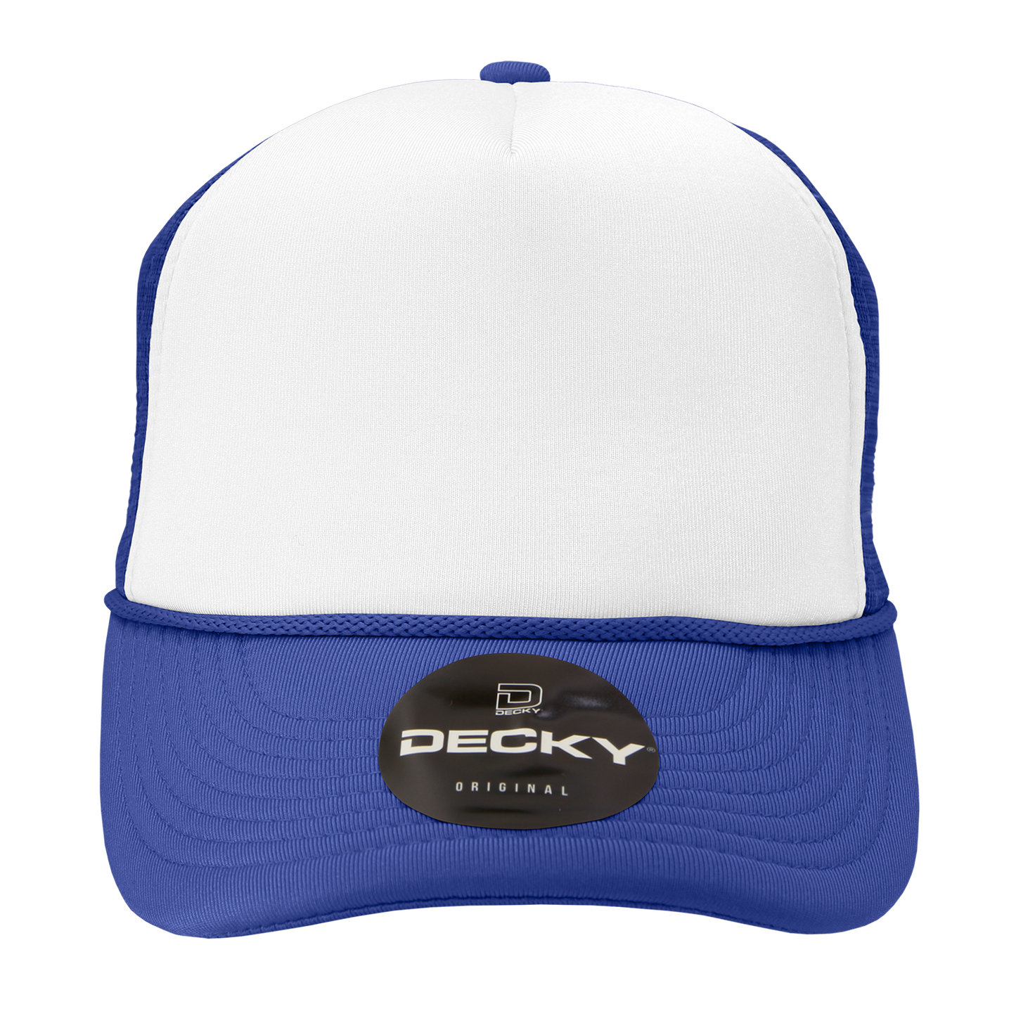 Custom Patch Decky 210 - Foam Trucker Hat, Two Tone Mesh Back Cap