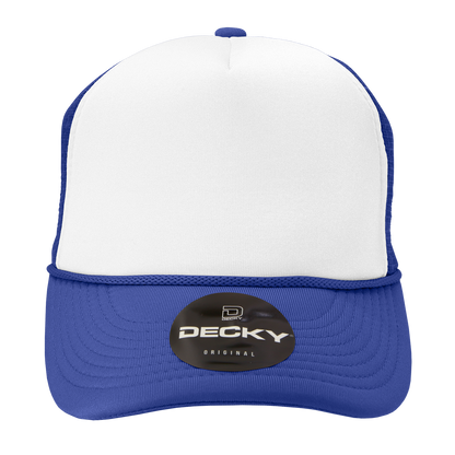 Custom Patch Decky 210 - Foam Trucker Hat, Two Tone Mesh Back Cap