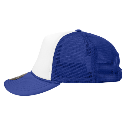 Custom Patch Decky 210 - Foam Trucker Hat, Two Tone Mesh Back Cap