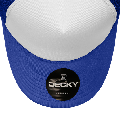 Custom Embroidered Decky 210 - Foam Trucker Hat, Two Tone Mesh Back Cap