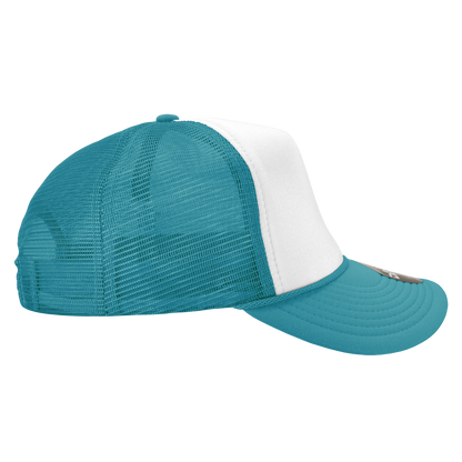 Custom Embroidered Decky 210 - Foam Trucker Hat, Two Tone Mesh Back Cap