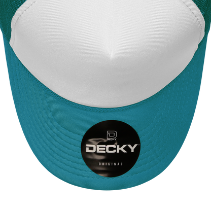 Custom Patch Decky 210 - Foam Trucker Hat, Two Tone Mesh Back Cap