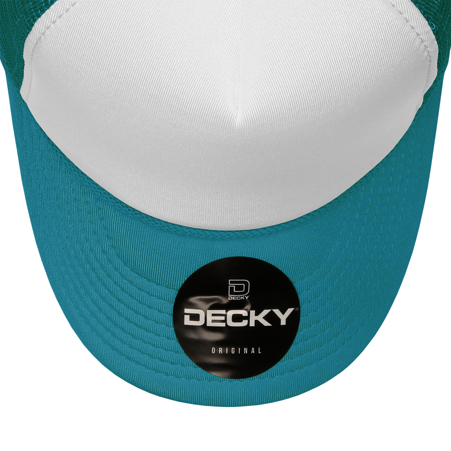 Custom Embroidered Decky 210 - Foam Trucker Hat, Two Tone Mesh Back Cap