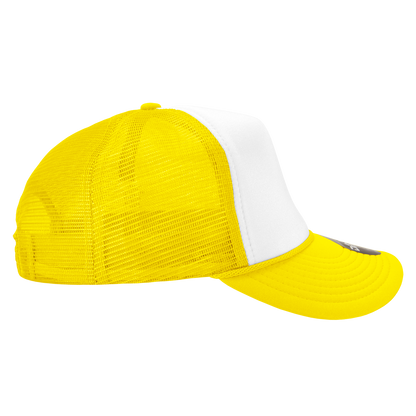 Custom Embroidered Decky 210 - Foam Trucker Hat, Two Tone Mesh Back Cap