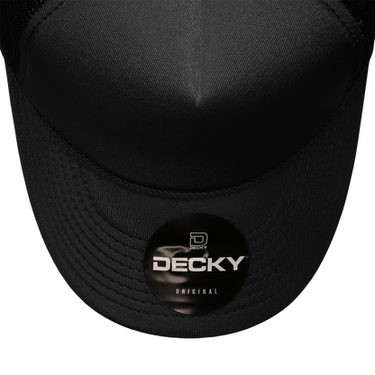 Custom Patch Decky 211 - 5 Panel Foam Trucker Cap, Mesh Back Hat