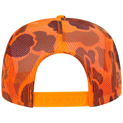 Custom Printed Otto 39-165 - 5 Panel High Crown Foam Trucker Hat Mesh Back Cap