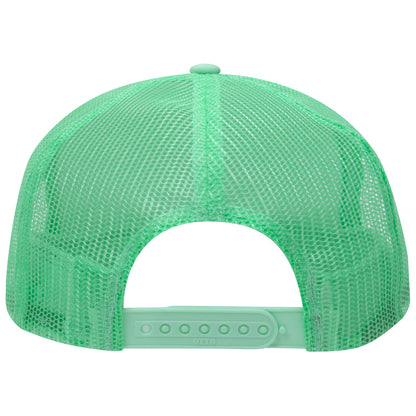 Otto 39-165 5 Panel High Crown Foam Trucker Hat Mesh Back Cap - Blank