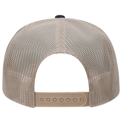 Otto 39-165 5 Panel High Crown Foam Trucker Hat Mesh Back Cap - Blank