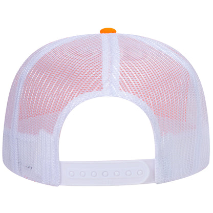 Otto 39-165 5 Panel High Crown Foam Trucker Hat Mesh Back Cap - Blank