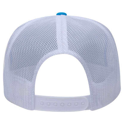 Otto 39-165 5 Panel High Crown Foam Trucker Hat Mesh Back Cap - Blank