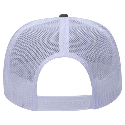 Otto 39-165 5 Panel High Crown Foam Trucker Hat Mesh Back Cap - Blank