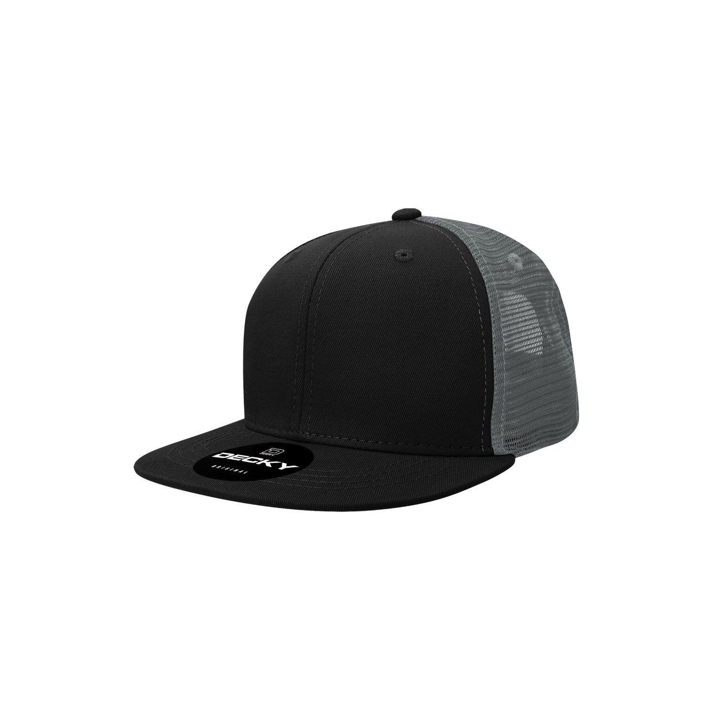 Custom Embroidered Decky 5010 - Kids Youth Trucker Hat, Flat Bill Snapback Cap