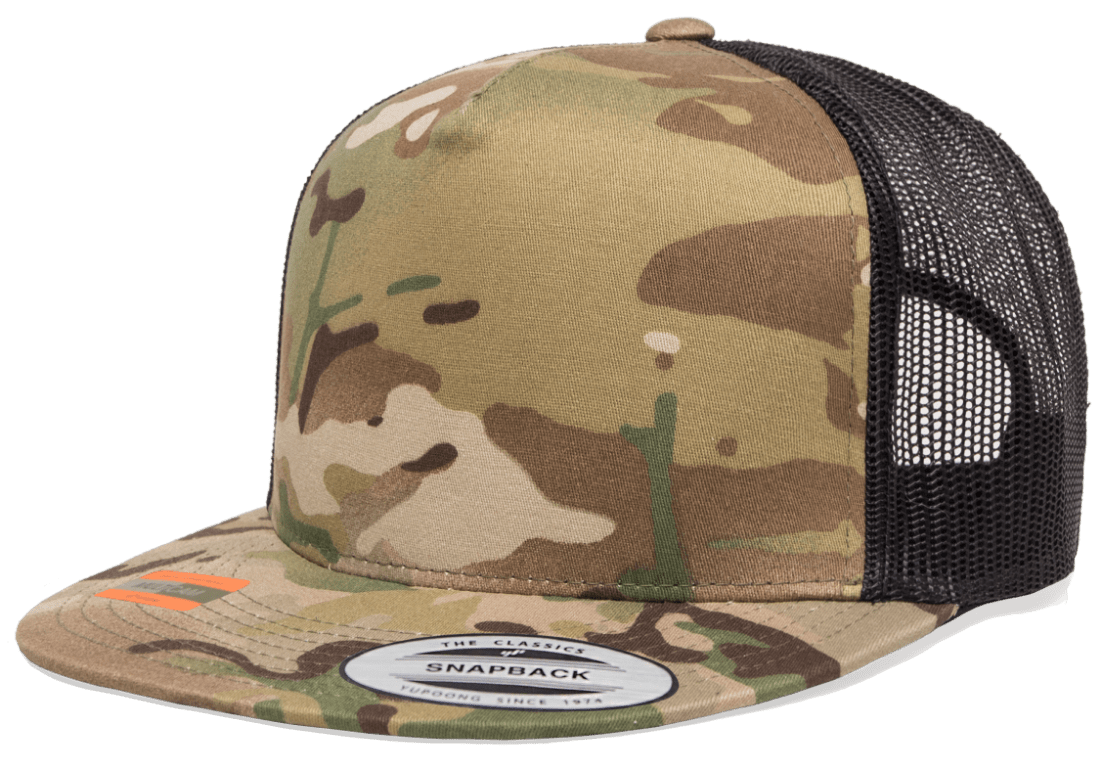 Custom Embroidered Yupoong 6006MC MultiCam Camo Trucker Snapback