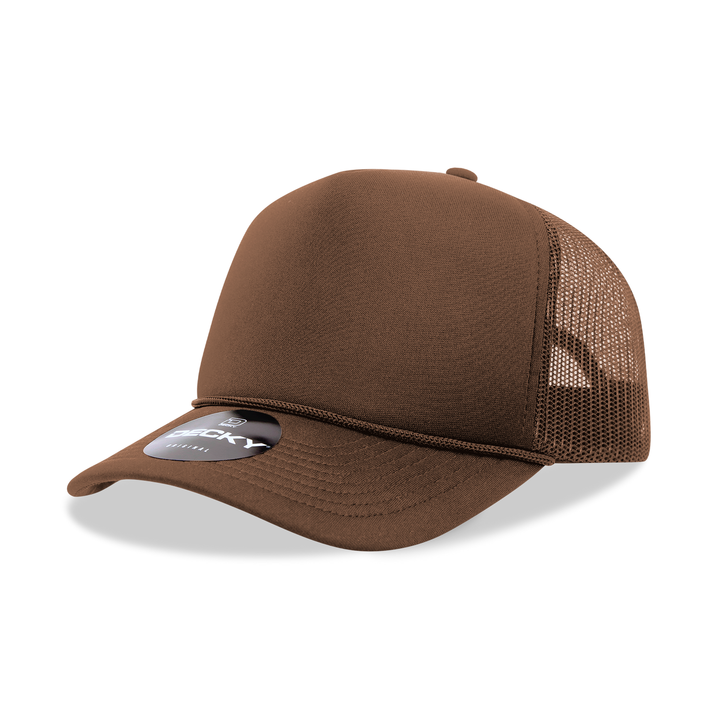 Custom Printed Decky 6025 Mid Profile, 5 Panel Foam Trucker Hat