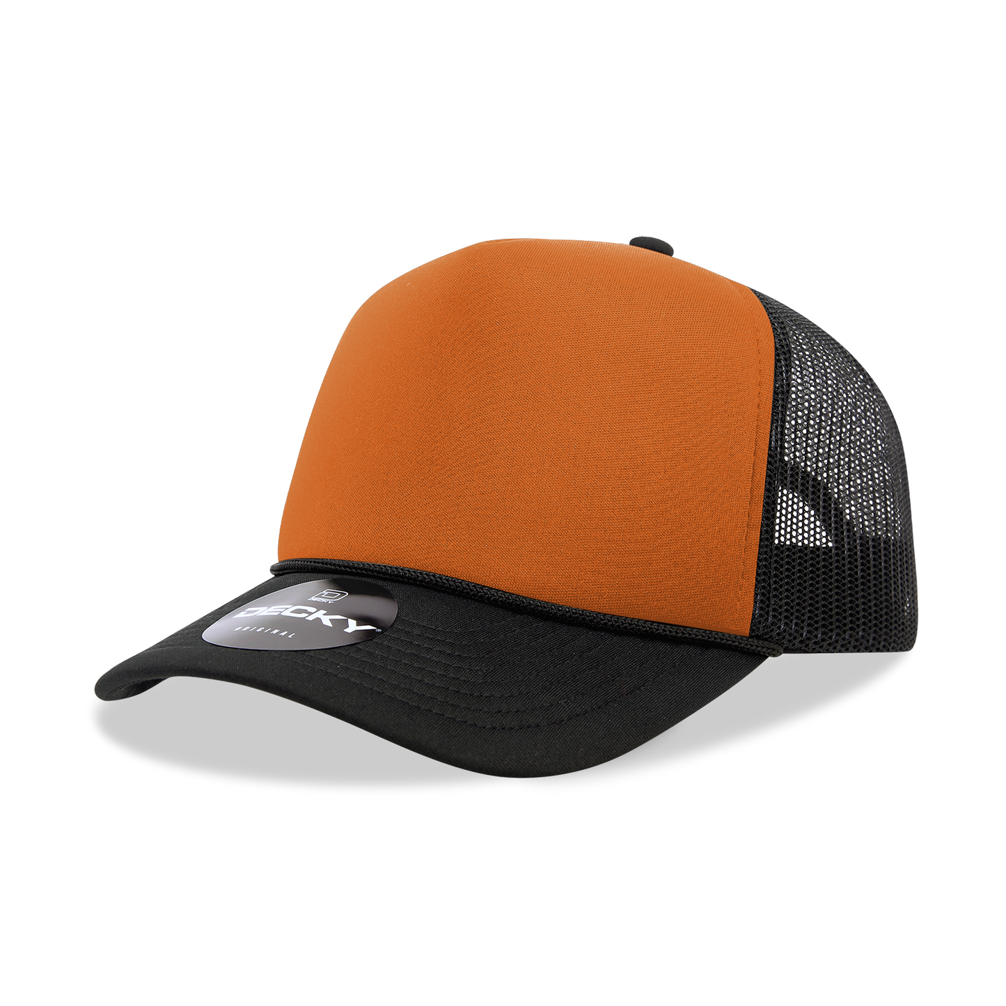 Custom Printed Decky 6025 Mid Profile, 5 Panel Foam Trucker Hat