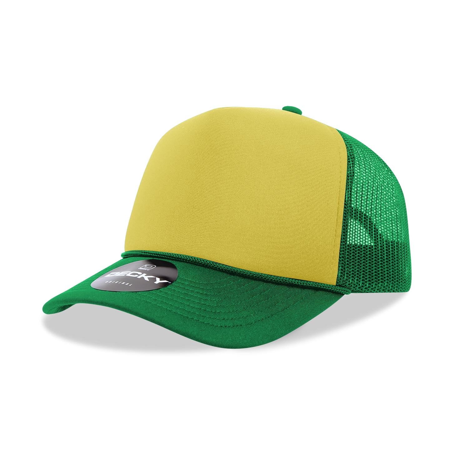 Custom Printed Decky 6025 Mid Profile, 5 Panel Foam Trucker Hat