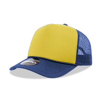 Custom Printed Decky 6025 Mid Profile, 5 Panel Foam Trucker Hat