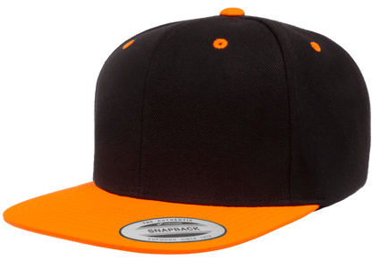 Yupoong 6089MT Snapback Hat Flat Bill 2-Tone Colors, YP Classics - Blank