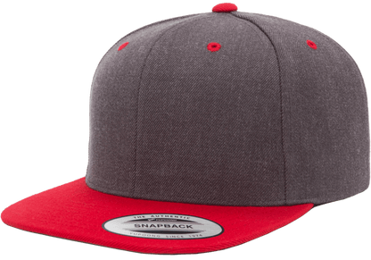 Yupoong 6089MT Snapback Hat Flat Bill 2-Tone Colors, YP Classics - Blank