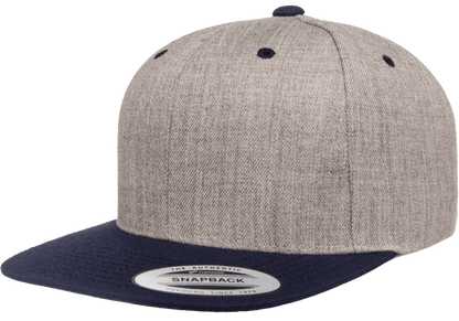 Yupoong 6089MT Snapback Hat Flat Bill 2-Tone Colors, YP Classics - Blank