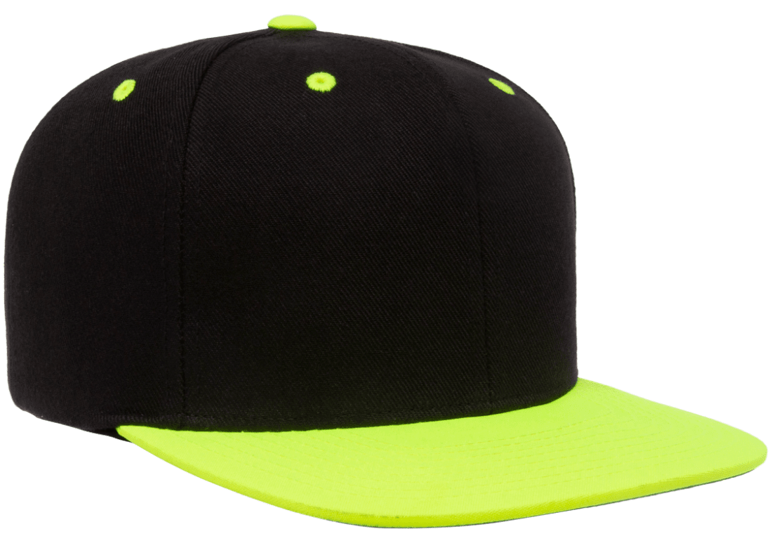 Yupoong 6089MT Snapback Hat Flat Bill 2-Tone Colors, YP Classics - Blank