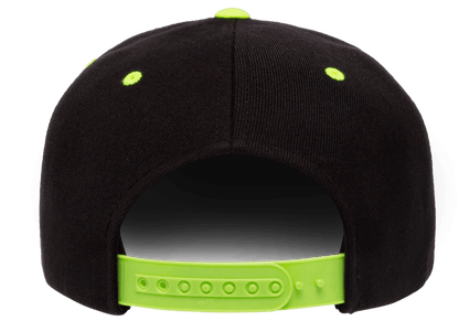 Yupoong 6089MT Snapback Hat Flat Bill 2-Tone Colors, YP Classics - Blank