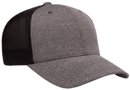 Custom Embroidered Flexfit 6311 - Flexfit Melange Trucker Hat