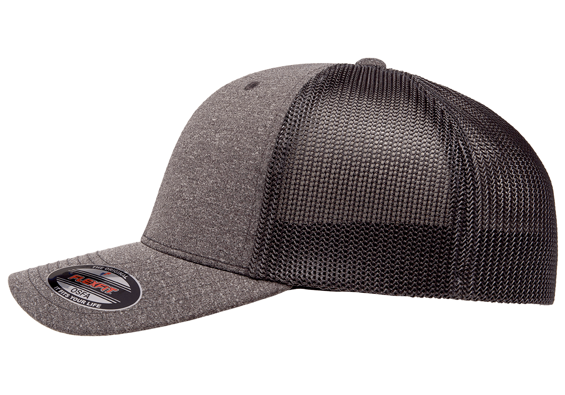 Custom Embroidered Flexfit 6311 - Flexfit Melange Trucker Hat