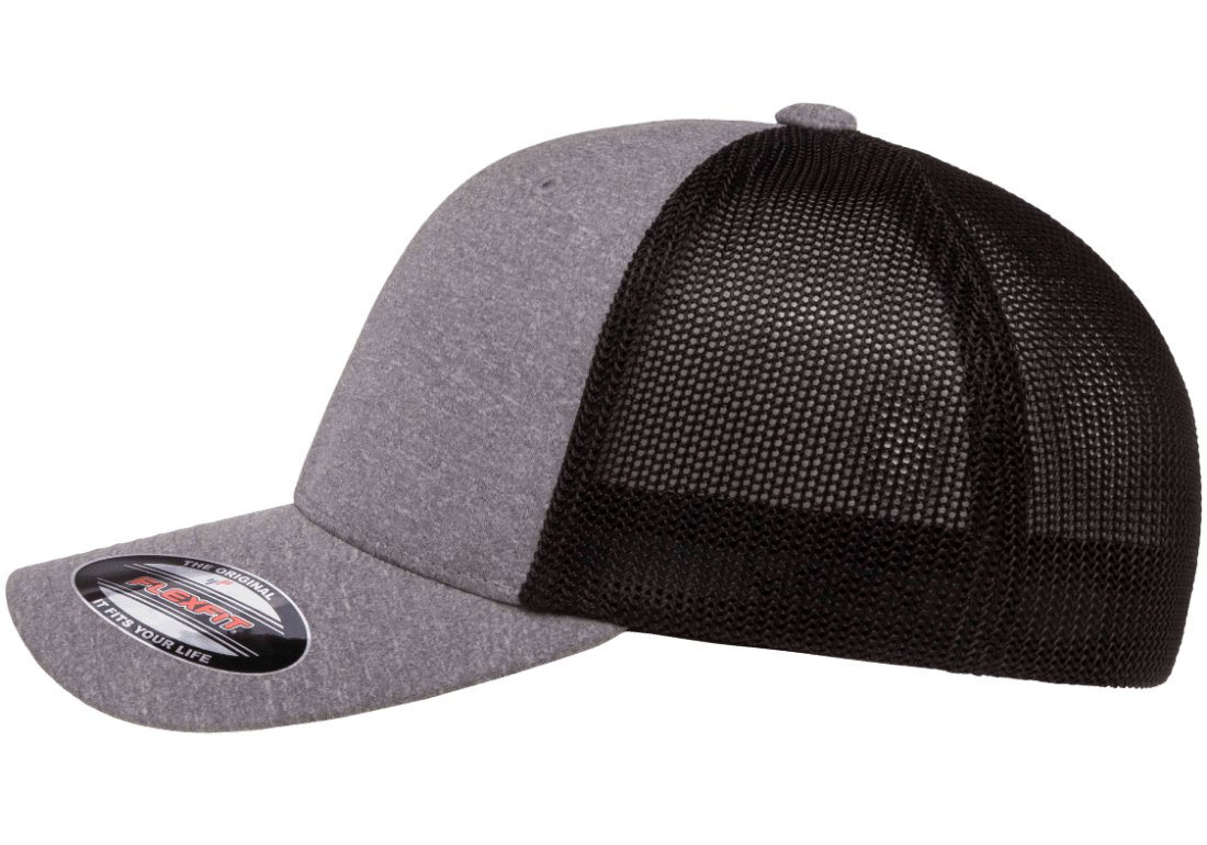 Custom Embroidered Flexfit 6311 - Flexfit Melange Trucker Hat