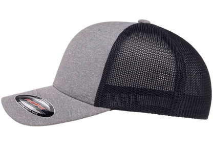 Custom Embroidered Flexfit 6311 - Flexfit Melange Trucker Hat