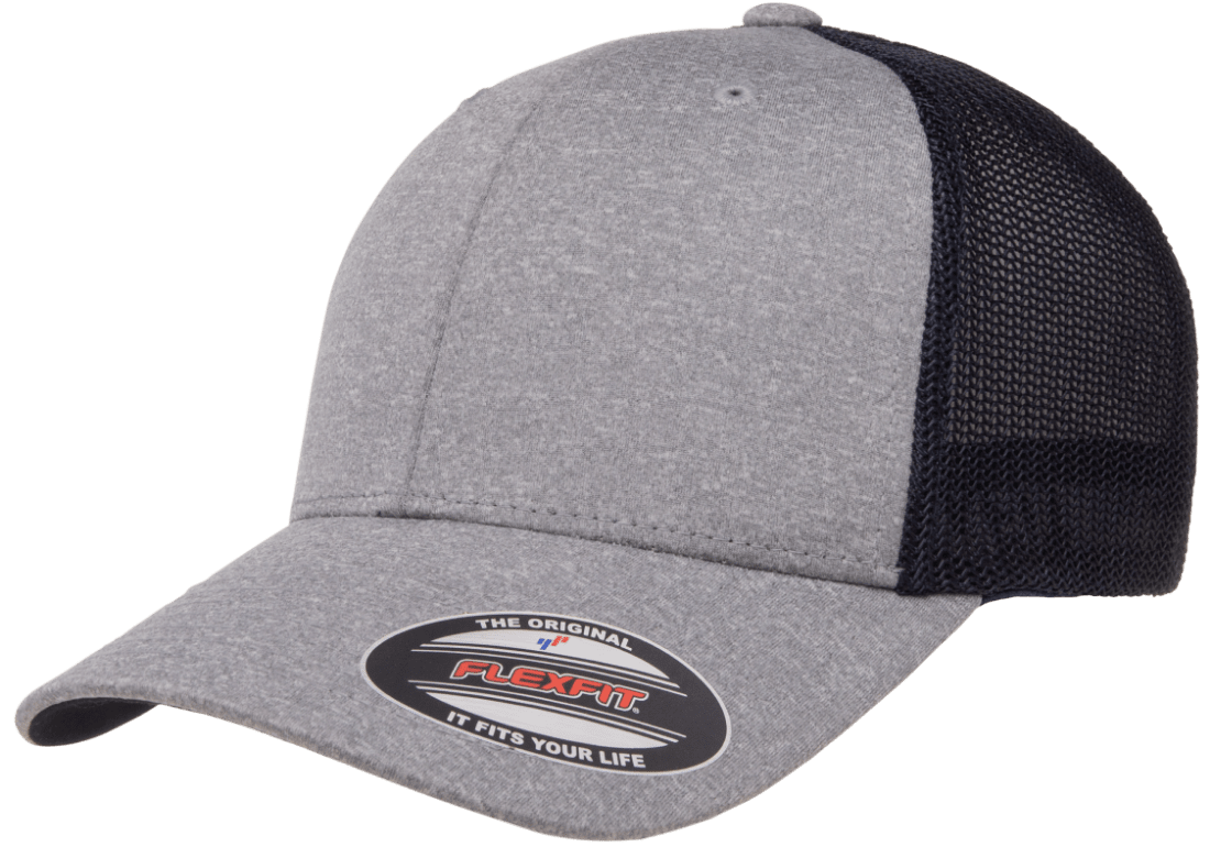 Flexfit 6311 Melange Trucker Hat - Blank