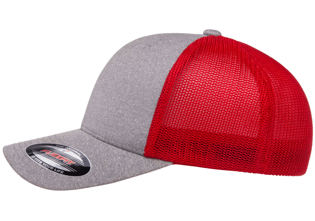 Custom Embroidered Flexfit 6311 - Flexfit Melange Trucker Hat