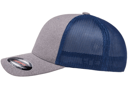 Custom Embroidered Flexfit 6311 - Flexfit Melange Trucker Hat