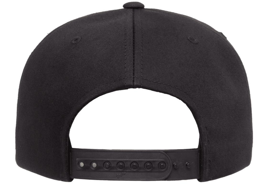 Yupoong 6502 Unstructured 5-Panel Snapback Hat Flat Bill Cap, YP Classics - Blank