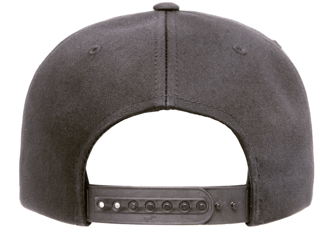 Yupoong 6502 Unstructured 5-Panel Snapback Hat Flat Bill Cap, YP Classics - Blank
