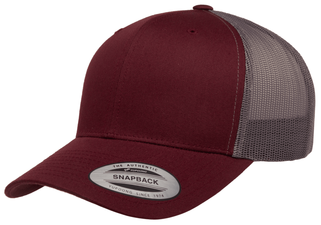 Yupoong 6606T Retro Trucker Hat Mesh Back, 2-Tone Colors, YP Classics - Blank