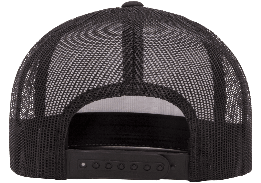 Custom Patch Yupoong 6606W Retro Trucker Hat, Mesh Back, White Front, YP Classics