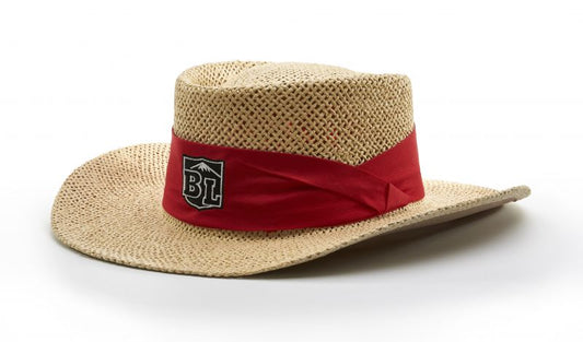 Richardson 824 Classic Gambler Hat, Straw Hat - Blank
