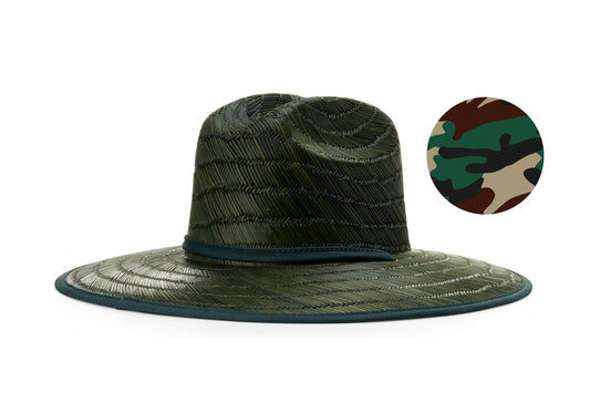 Richardson 828 Lined Waterman Straw Lifeguard Hat - Blank