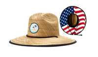 Custom Embroidered Richardson 828 Lined Waterman Straw Lifeguard Hat