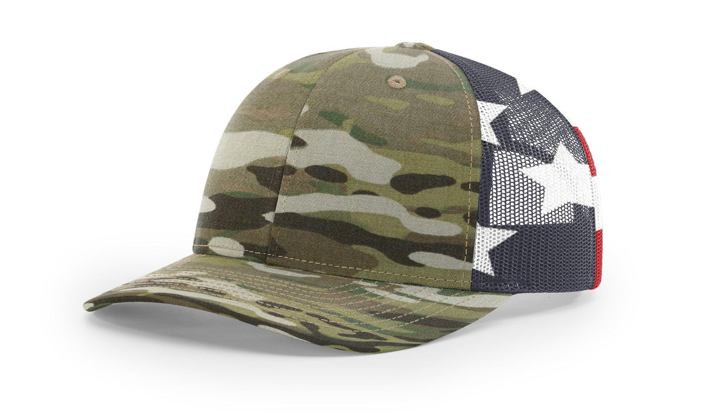 Richardson 862 MultiCam Trucker Cap, Camo Trucker Hat - Blank