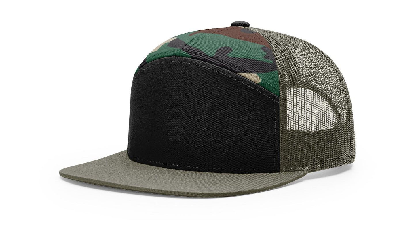 Richardson 168 7 Panel Trucker Hat - Blank
