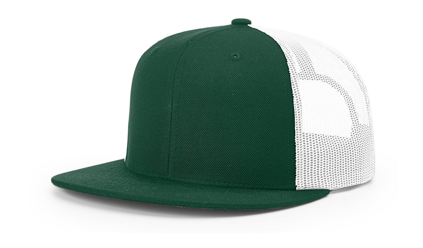 Richardson 511 Wool Blend Flat Bill Trucker Hat, Snapback - Blank