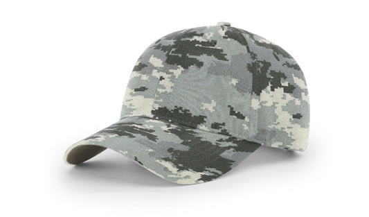 Richardson 843 Casual Twill Back Camo Strapback Cap - Blank